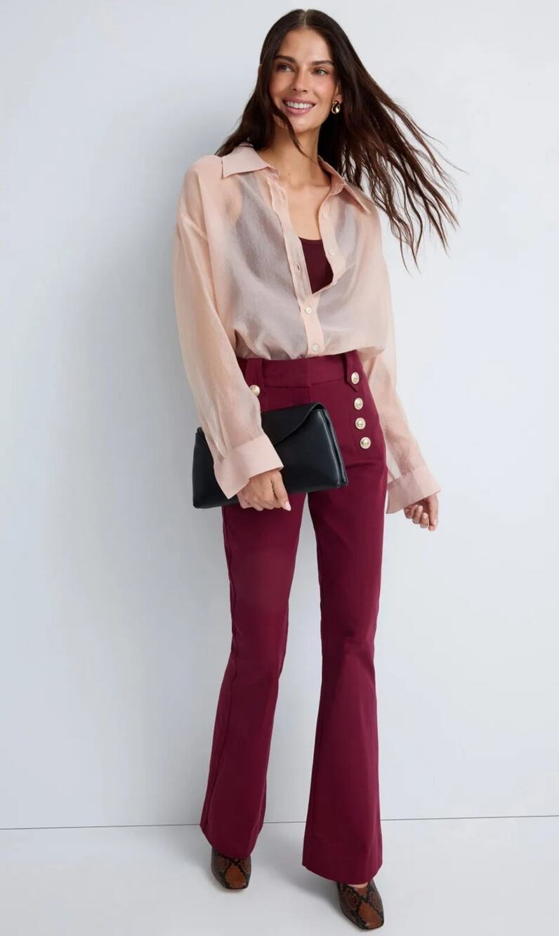 Derek Lam 10 Crosby Robertson Flare Leg Pants Women Size 6